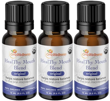 OraWellness Healthy Mouth Blend Organic Tooth Oil, Fluoride Free Rinse