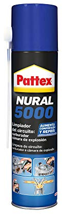 Pattex Nural 5000 Limpiador de circuito: carburador y cámara de explosión, limpia motores para economizar la gasolina y el aceite, limpiador de carburador, 1 x 300 ml