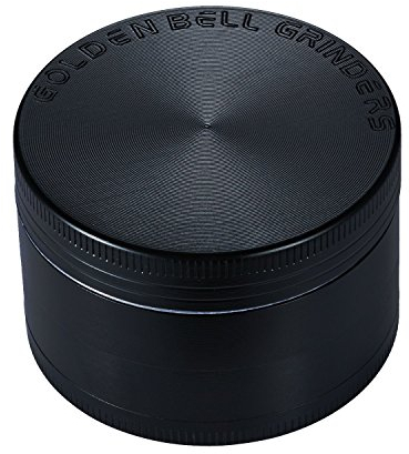 LIHAO 2 Grinder 4 Piezas Grinder Metálico con Rascador Polen para Hierbas y Especias (5cm, Negro)