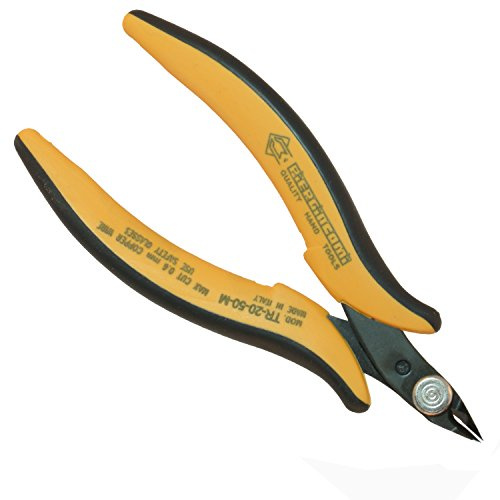 Piergiacomi micro pince coupante diagonale tête coudée à 50 °c et de 8 mm-longueur de coupe : pour une coupe lisse et doux fils de cuivre jusque 0,64 mm-diamètre 22 tR2050M aWG