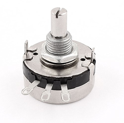 sourcing map 100K ohm Single Drehung 3Terminal Carbon Lineare Variation Potentiometer WH118-2w de