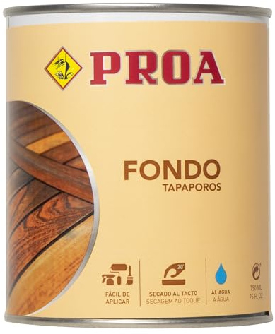 BLACK FRIDAY 20% DTO Barniz proa tapaporos al agua. Transparente. 750 ML.