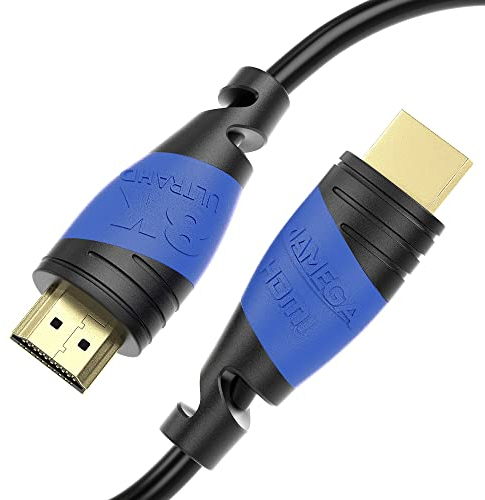 JAMEGA - 2m HDMI-Kabel 2.0 a/b - High Speed mit Ethernet - Ultra HD 4K 60Hz 4:4:4 HDR HDCP ARC 2160p CEC 3D 1080p Full HD Dolby Vision 18GBit s