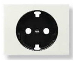Niessen olas - Tapa enchufe 2 polos+tierra schuko serie olas blanco jazmin