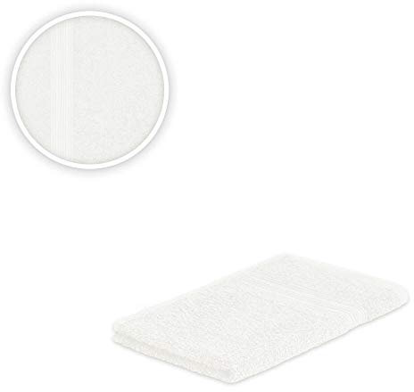 EXKLUSIV HEIMTEXTIL Handtuch Spar Set Baumwolle 500 g/m² Weiß 12 x Gästetuch 30 x 50 cm