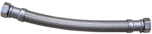 MATEU Flexible sanitaire 50cm FF 15x21 DN13 tresse/douille inox 1p