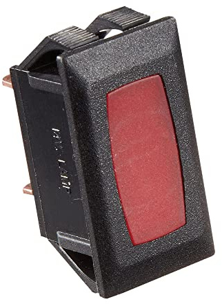 RV Designer S361 - Indicator Light, Red Light with Black Housing