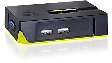 LevelOne KVM-0222 switch per keyboard-video-mouse (kvm) Nero, Verde