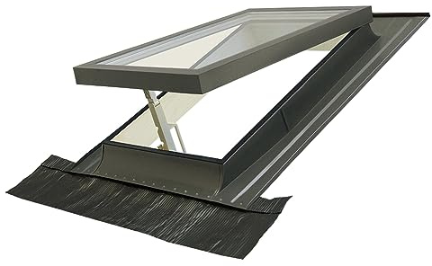 Lucernario, Finestra per tetto CLASSIC VASISTAS | Doppio vetro | Accesso al tetto | Made in Italy (55x72 Base x Altezza)