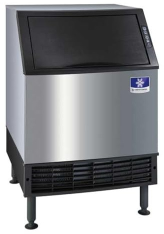 Manitowoc UYF-0140A NEO 26 Air Cooled Undercounter Half Dice Cube Ice Machine with 90 lb. Bin - 115V, 137 lb