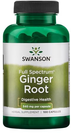Swanson Premium Brand Ginger Root 540 Milligrams 100 Capsules