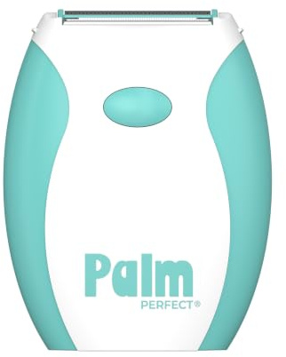 PalmPerfect Electric Shaver for Women – Bi-Directional Triple Blade Razor for Legs, Underarms & Bikini Line – Wet/Dry Portable Shaver with Non-Slip Rubber Grip – Battery Powered