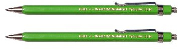 KOH-I-NOOR Fallbleistift Druckbleistift Metall 2er Set hellgrün