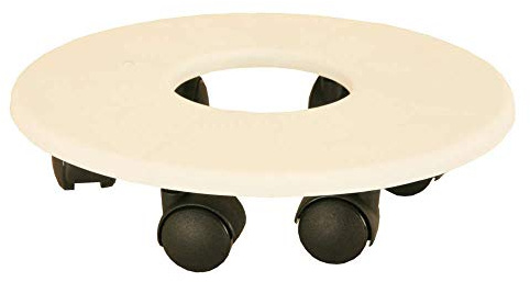 Riviera Support 6 roulettes, 26.5cm Diamètre, Blanc