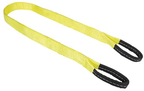 SmartStraps 2”x6’ Nylon Webbing Sling (1pk) – 6,400lb Vertical Lifting Capacity – Safely Lift Heavy Loads, Made with Strong Flexible Webbing, Small, Yellow
