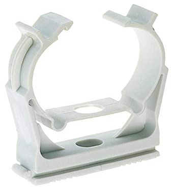 fischer - Abrazadera Scn 50. Abrazadera plastico para fijación de tuberías, manguera, tubo pvc (25 unidades)