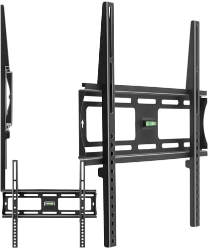 tectake® Supporto Universale Parete, Muro, per TV da 26 a 75 pollici (66-191 cm), Staffa TV, VESA max. 400 x 400, Portata 100 kg, Distanza Parete di 2,3 cm