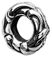 NKlaus Mittelalter Bartring Haarschmuck Acorn 925er Sterlingsilber Silber Lockenperle 6985