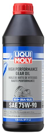 LIQUI MOLY Hochleistungs-Getriebeöl (GL4+) SAE 75W-90 | 1 L | Getriebeöl | Hydrauliköl | Art.-Nr.: 4434, farblos