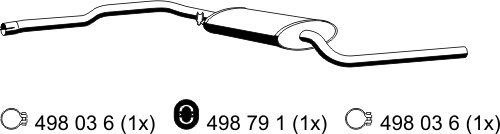 ERNST Mittelschalldämpfer 176064