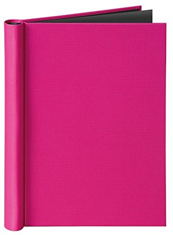 VELOFLEX - Klemmbinder DIN A4 Leinenstruktur für bis zu 150 Blatt Pink | Mit Metall-Klemmfeder, Leinenstruktur, für bis zu 150 Blatt, passend für Dokumente im DIN A4-Format
