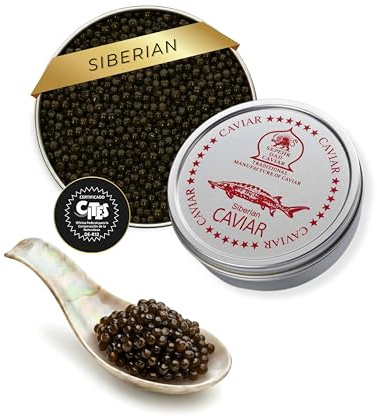 Sepehr Dad Caviar dalla Siberia | Caviale di storione siberiano | Allevamento UE | 125 g
