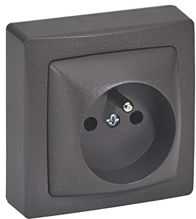 LEGRAND | Prise 2P+T, Appareillage Saillie, Connexion Rapide Sans Outil Par Bornes Automatiques, Avec Éclips De Protection Pour Enfants, Livrée Complète Prête À Poser