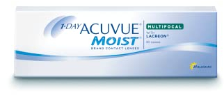 Acuvue 1-DAY ACUVUE MOIST MULTIFOCAL; Lenti a contatto giornaliere; Visione chiara e nitida sia da lontano che da vicino; Protezione UV;+1.50 diottrie; BC 8.4; DIA 14.30; ADD High; 30 lenti