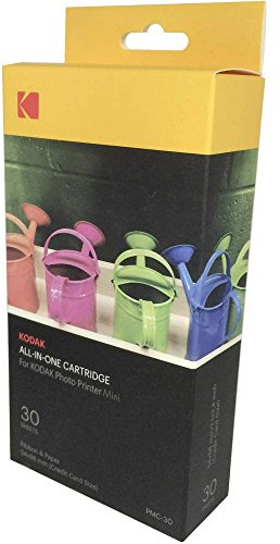 Kodak-Mini Fotodrucker-Patrone-PMC, ALLES-IN-EINEM Papier- und Farbtinten-Nachfüllpack - 30 Blätter, weiß