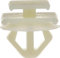 Agrafe de Moulure Ceinture de Caisse en Sachet pour Véhicules Peugeot/PSA/Citroën, 8.5mm Poinçon, Lot de 10, Blanc
