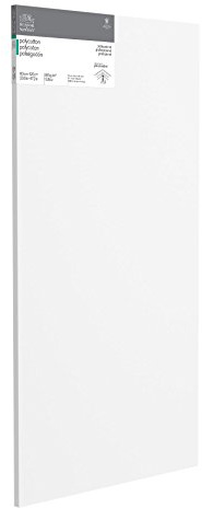 Winsor & Newton 6206029 professionell kilram av bomullsblandning, 385 g/m², 3-vägs grundad, medelkornig, perfekt för oljefärger och akrylfärger – 60 x 120 cm