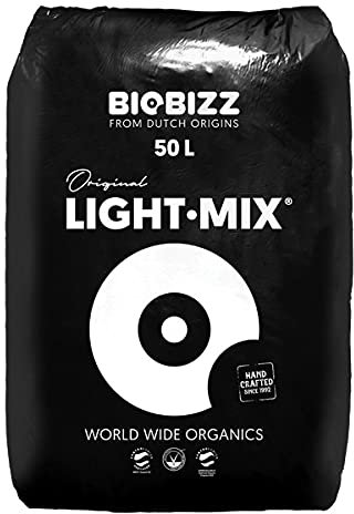 BioBizz Light Mix 50L 20L & 10L Organic Soil Potting Compost Hydroponics Growing (20 Litre)