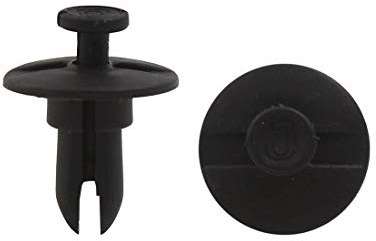 sourcing map 30 Stk. Türverkleidung Plastikniet Clips Schwarz Auto SUV | 12mm Lochdurchmesser, Für Montage Von Seitenschwellern, Stoßfängern Und Trimteilen