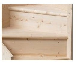 Grand Space Saving Stairs with Riser Cover kit Suits Floor to Upper Floor Heights of up to 3.11m