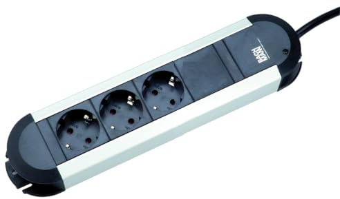 Bachmann 331.000 Bloc multiprise PRIMO CLASSIC ALU, 3 prises