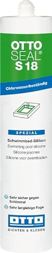 OTTOSEAL S 18 - Cartuccia in silicone per piscina, 310 ml, C77, colore: Grigio seta