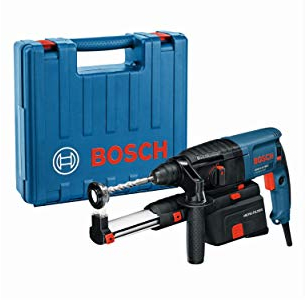 Bosch Professional Bohrhammer GBH 2-23 REA (710 Watt, 2.3 Joule, SDS plus, max Bohr 32mm, integrierte Absaugeinheit, inkl. Zusatzhandgriff, 5 x Dichtungsringe, Hammer Bohr, Handwerkoffer)