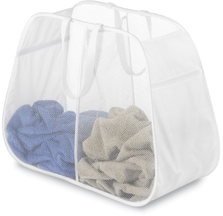 Whitmor Pop & Fold Double Laundry Hamper