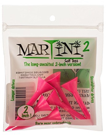 Martini 2 Golf Tees - 2 - Virtually Unbreakable, beige, xx-large