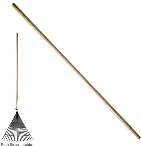 Mango Madera Conico 1200x28 mm. Rastrillo Plástico