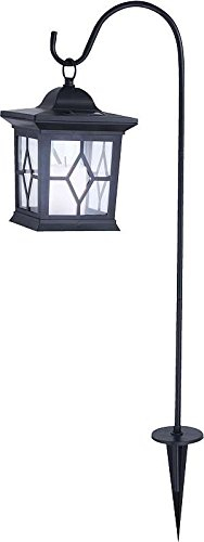 LED Solarleuchte Laterne Metall Kunststoff Solarlampe Leuchte Lampe Solar Solarlicht Gartenleuchte (Leuchtmittel, Erdspieß)