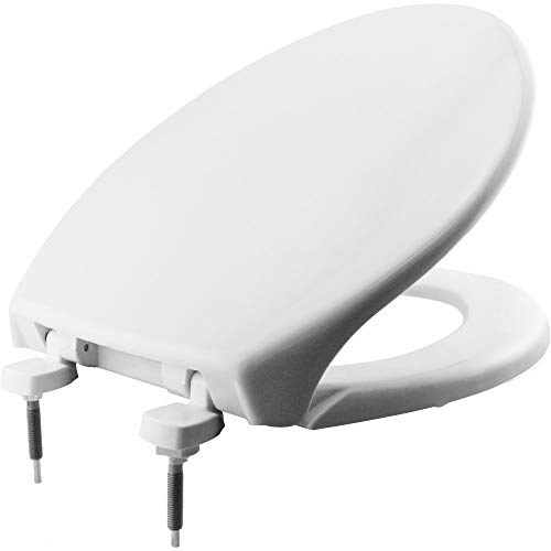 Bemis 7800TDG000 Commercial Heavy Duty Closed Front Toilet Seat, White, 1 Pack