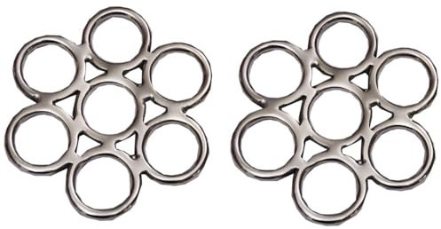 AMKA Hackamore Flower Glücksrad aus Edelstahl, paarweise 034/106