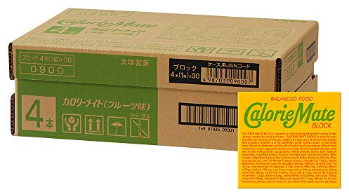 Otsuka Pharmaceutical Co., Ltd. 4 Ã— 30 pieces Calorie Mate block fruit
