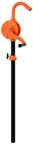 BLUREA Fasspumpe mit Kurbel für 200l Metallfässer, 250ml pro Umdrehung, 100cm Länge, Anschlussgewinde 2, Auslauf starr 3/4