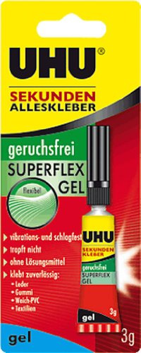 UHU Sekundenkleber geruchsfrei SUPERFELX GEL, Inhalt 3g