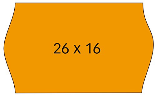 Apli Kids 101719 – paket med 6 rullar för etikettdjursmaskin, orange