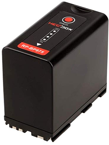 HEDBOX RP-BP975 Batería Premium de Iones de Litio de 7800 mAh, Compatible con videocámaras Canon BP-975 y EOS C100 Mark II, C300, C500 y Red Komodo