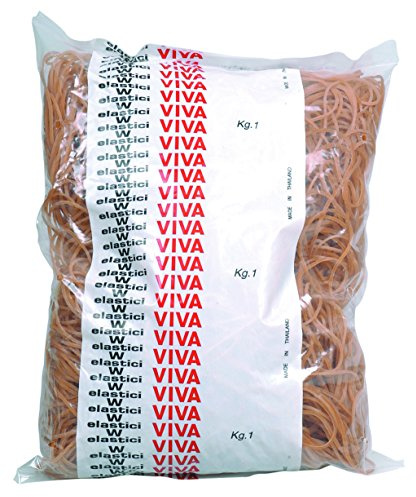 Viva EN030B Gomas Elásticas de Caucho, 30 mm, Color Marrón