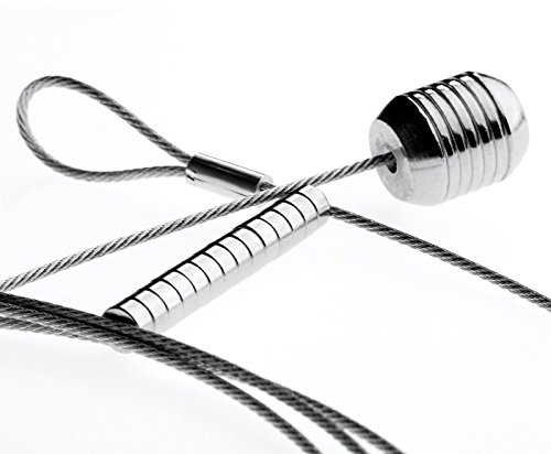 Corde à Photos poid en Acier, 15 aimants câble Corde décoration 200 cm